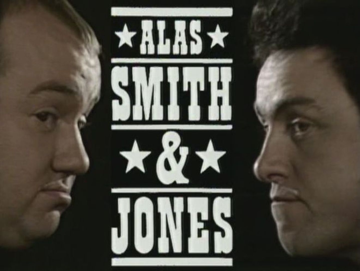 Kuulsa telesarja algustiitrid: vasakul Mel Smith ja paremal Griff Rhys Jones.