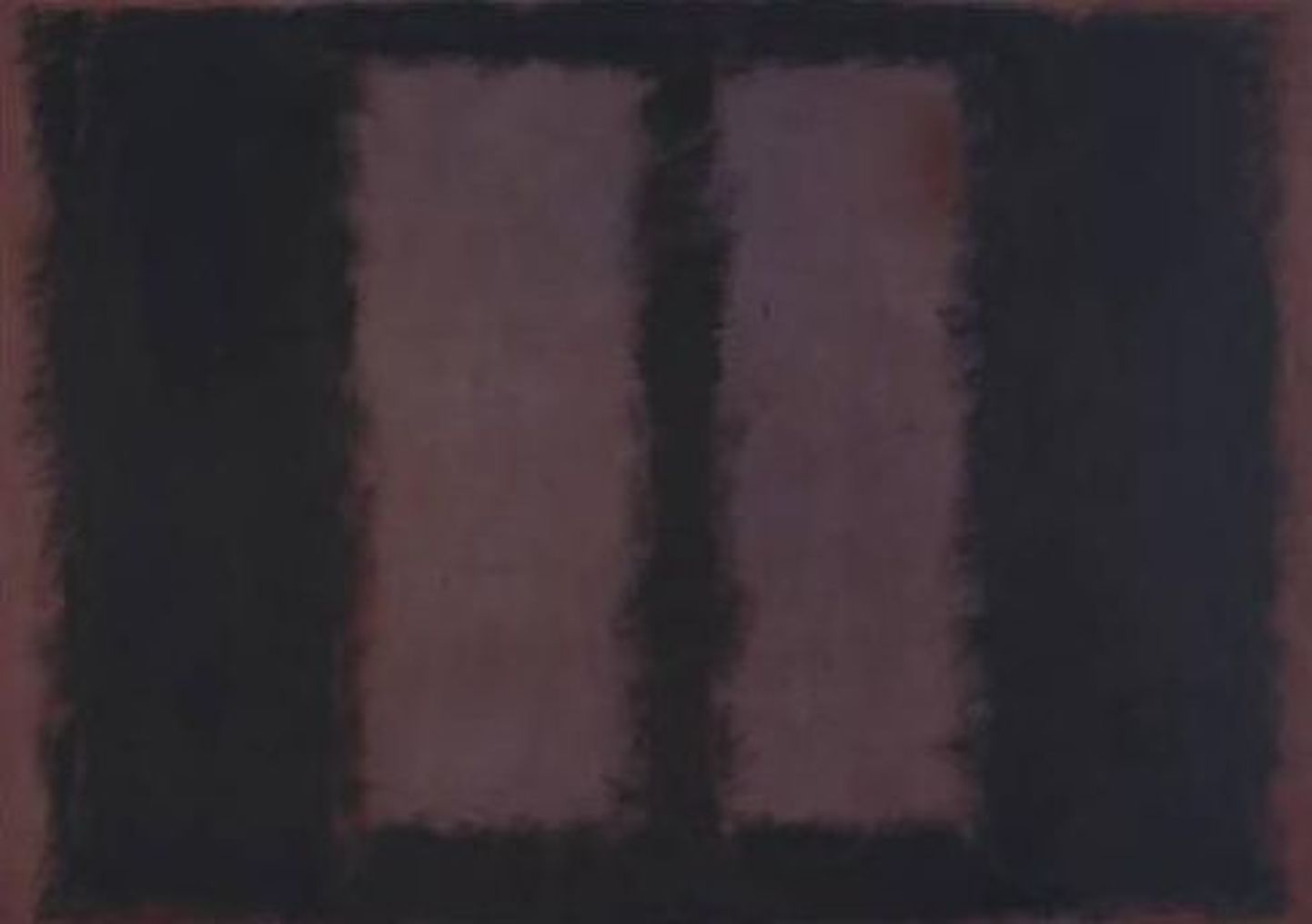 Mark Rothko maal «Black On Maroon»