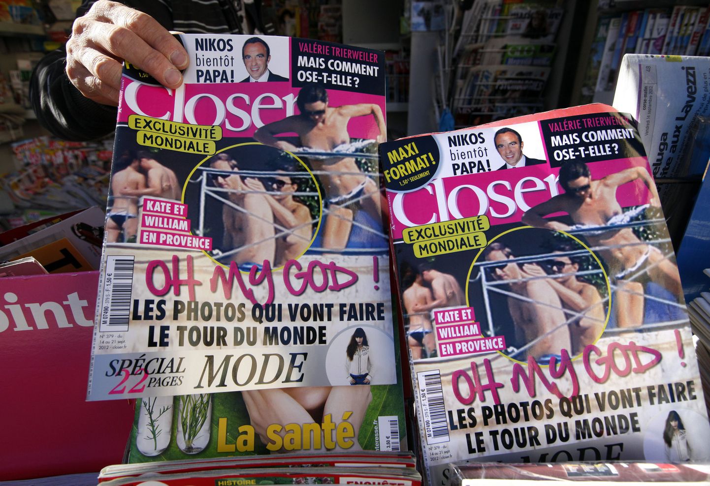 Prantsuse väljaanne Closer avaldas Cambridge`i hertsoginna topless fotod