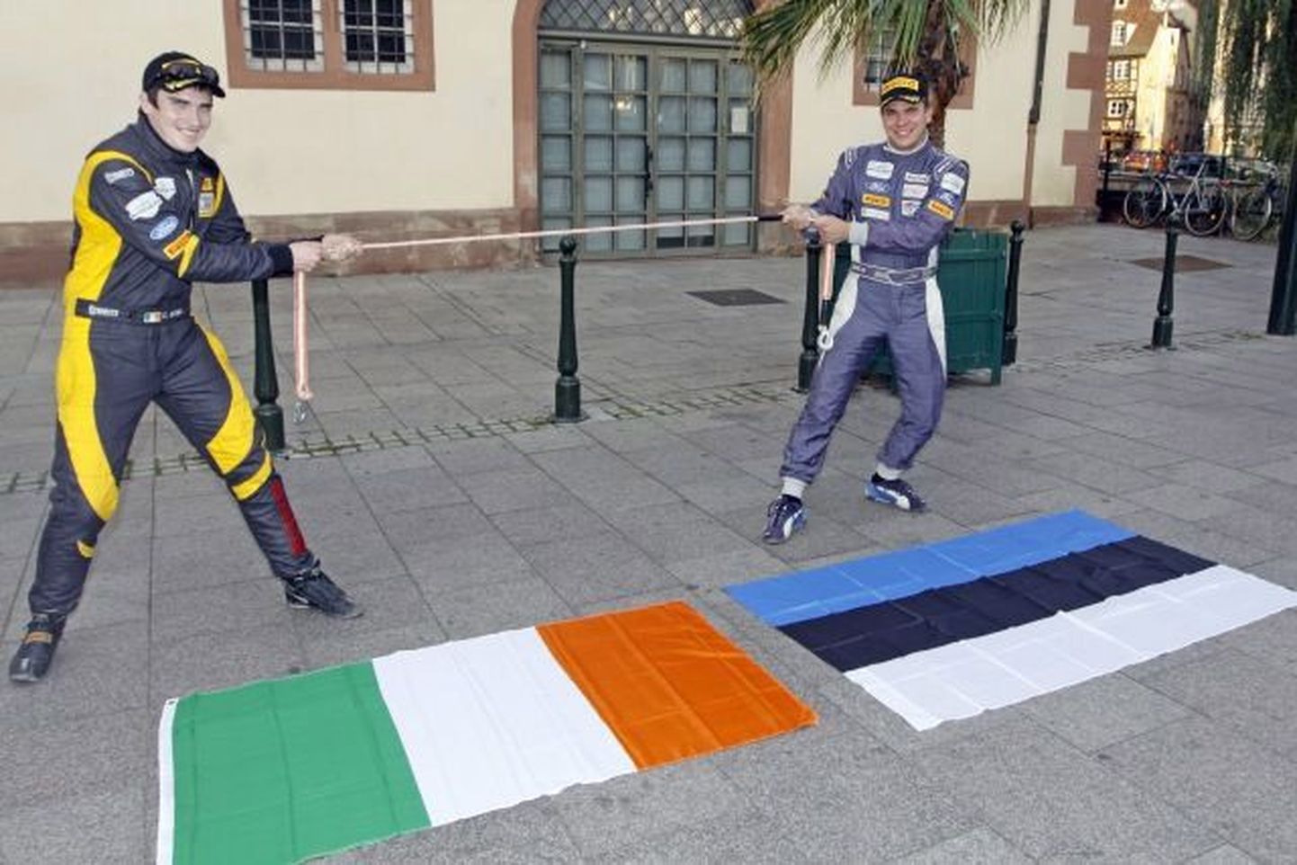 Iirlane Craig Breen ja Egon Kaur Suurbritannia ralli eel.