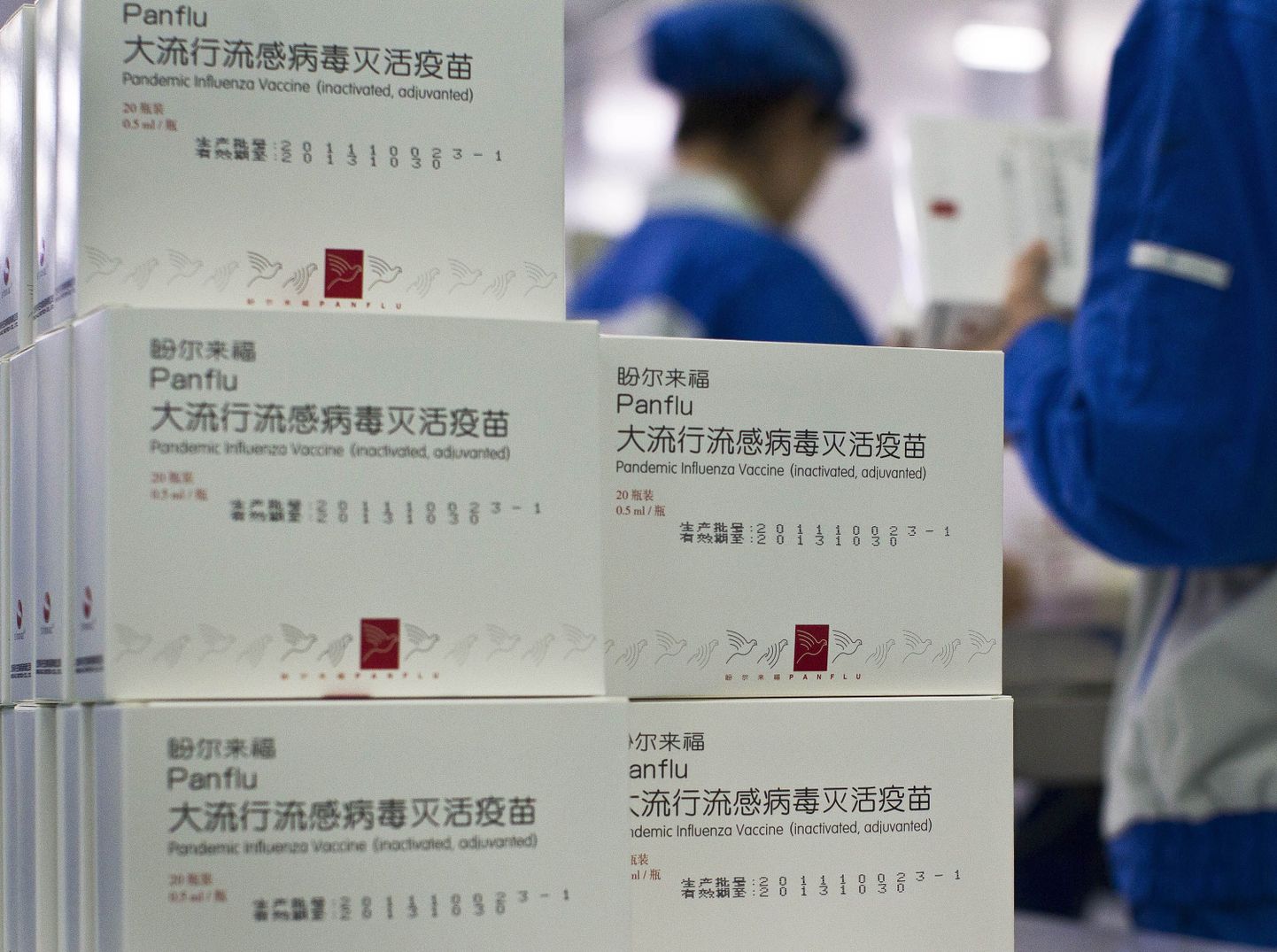 Linnugripivaktsiin Panflu, mida toodab Pekingis asuv Sinovac Biotech Ltd.