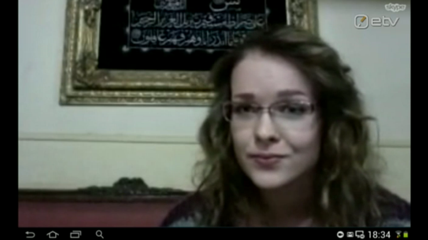 Egiptuses elav Kaidi Udris andis «Ringvaatele» Skype'i intervjuu.