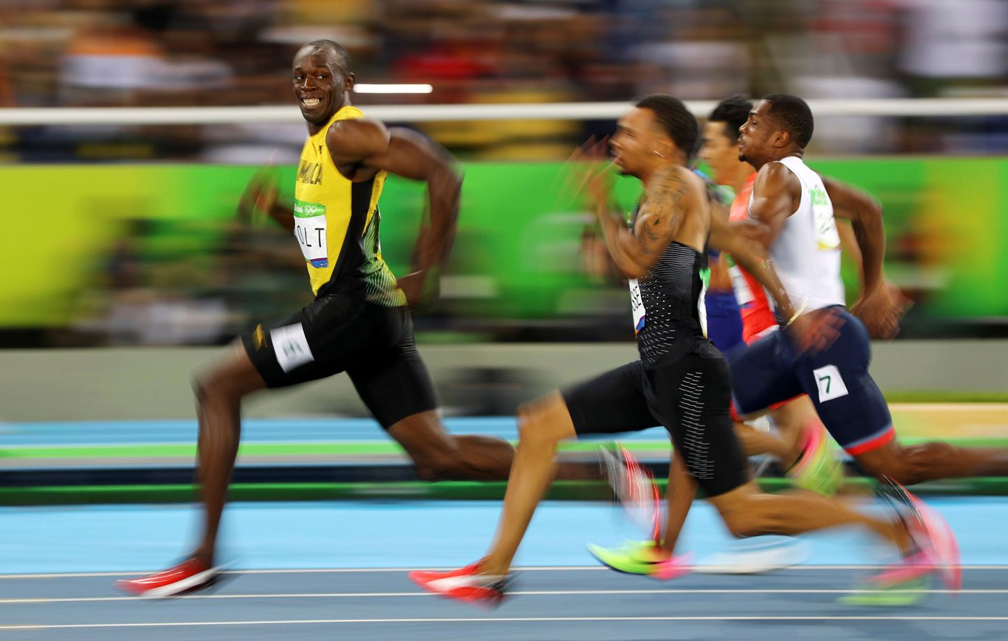 Usain Bolt 2016. aasta Rio olümpia 100 meetri jooksu poolfinaalis