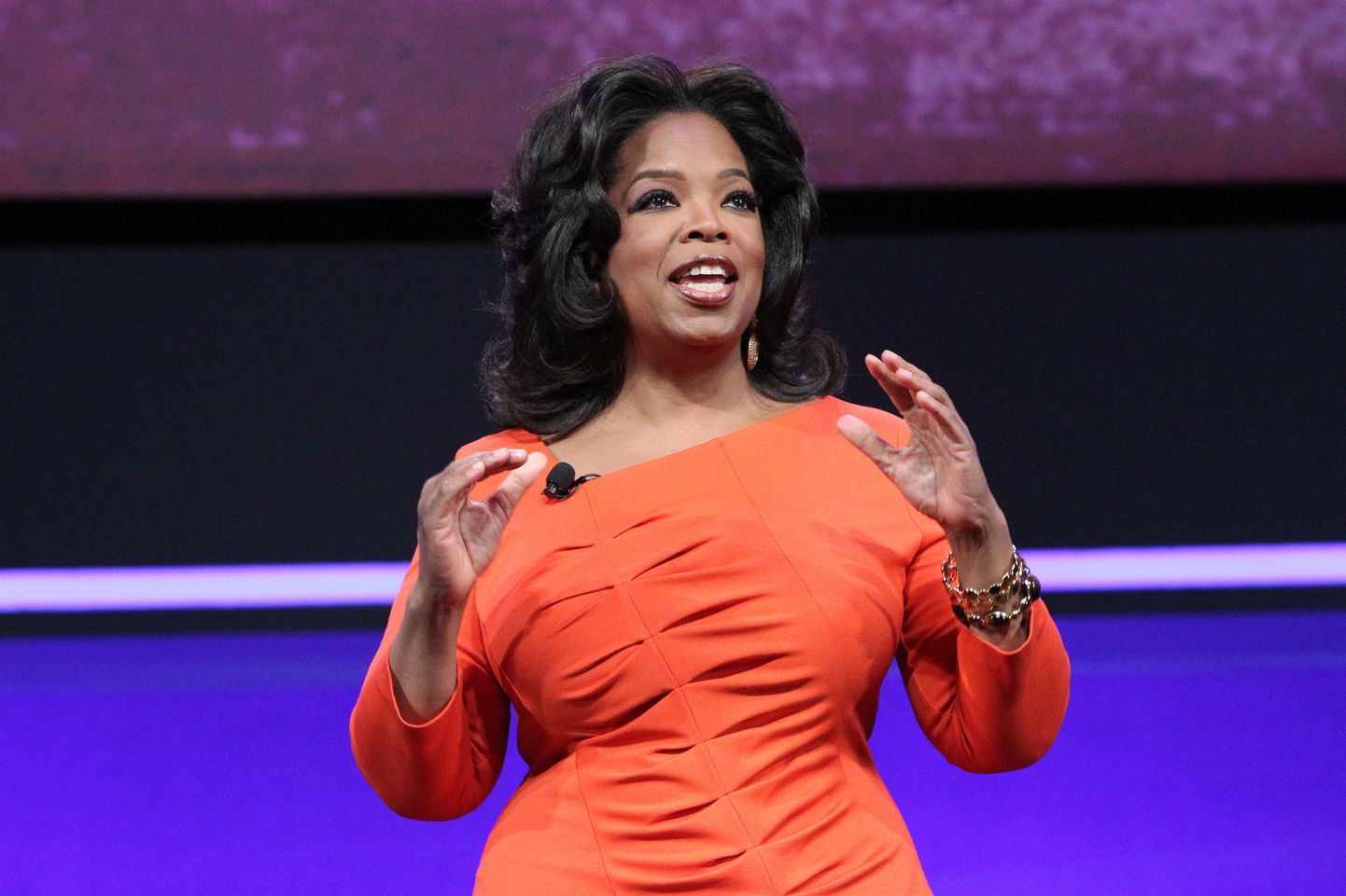 Oprah Winfrey rääkimas möödunud neljapäeval reklaamiandjatele