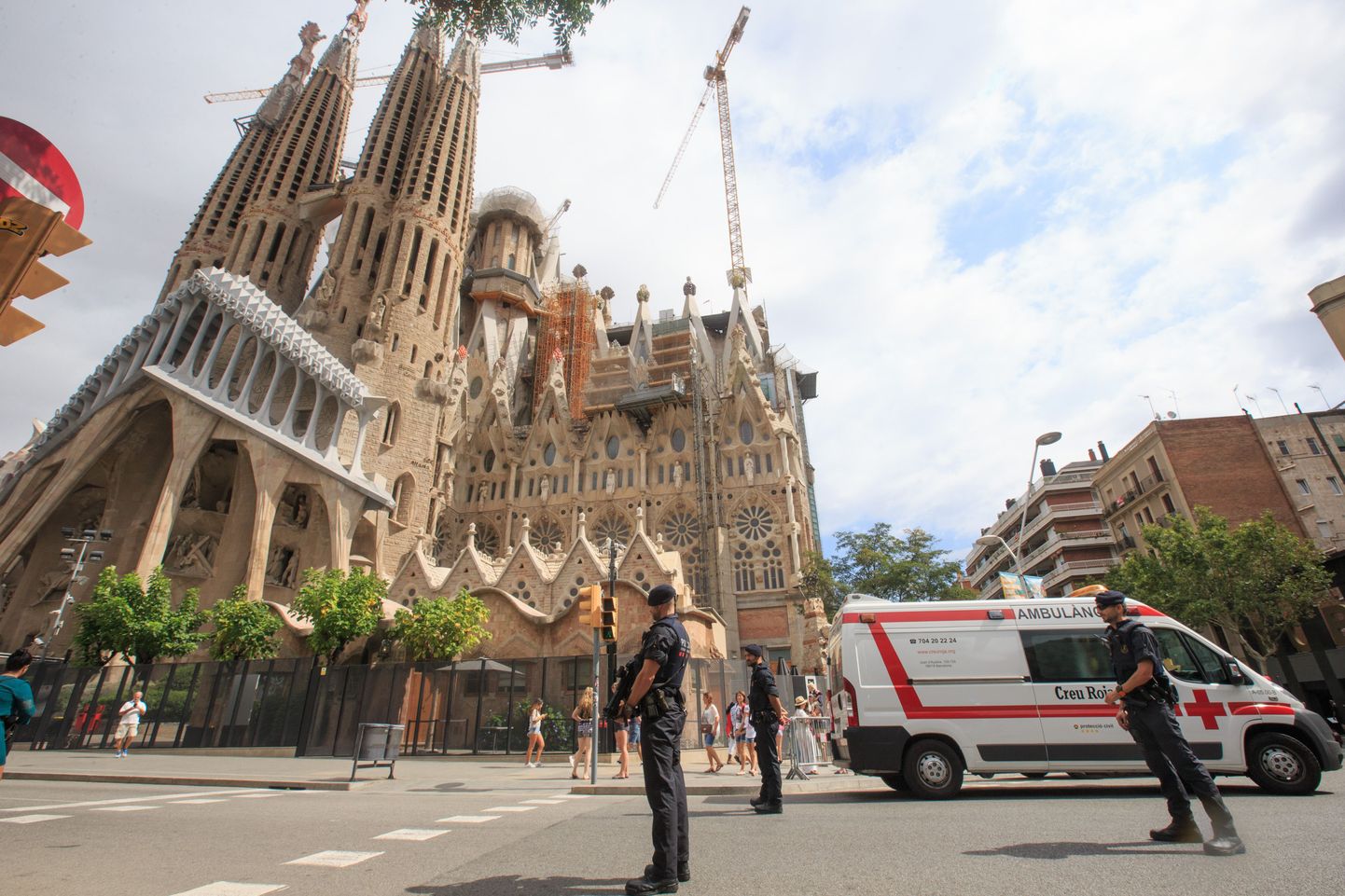 Rünnaku sihtmärk - Sagrada Família kirik Barcelonas.