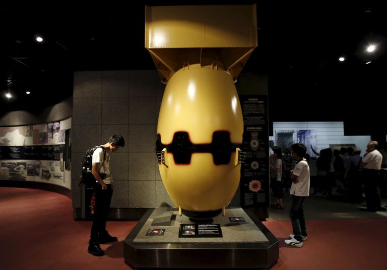 Nagasakile heidetud «Paksu mehe» jäljend. / Toru Hanai/REUTERS/Scanpix.