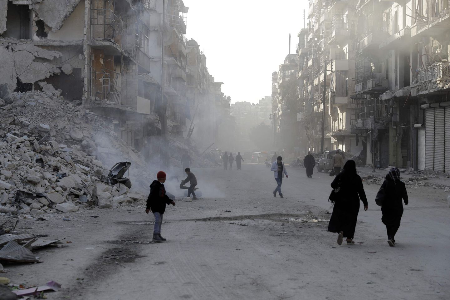 Разрушенный Алеппо