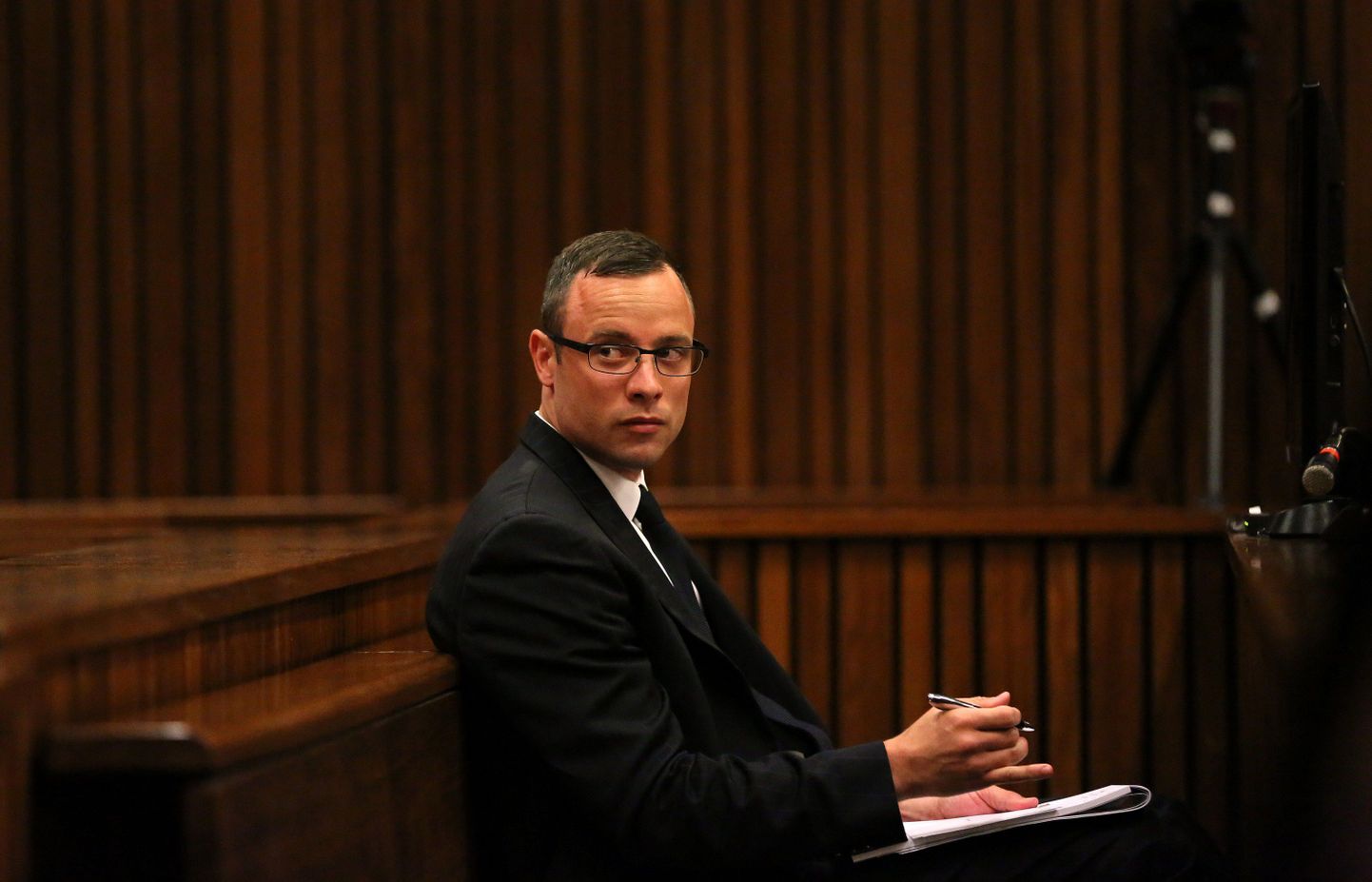 Oscar Pistorius kohtusaalis.