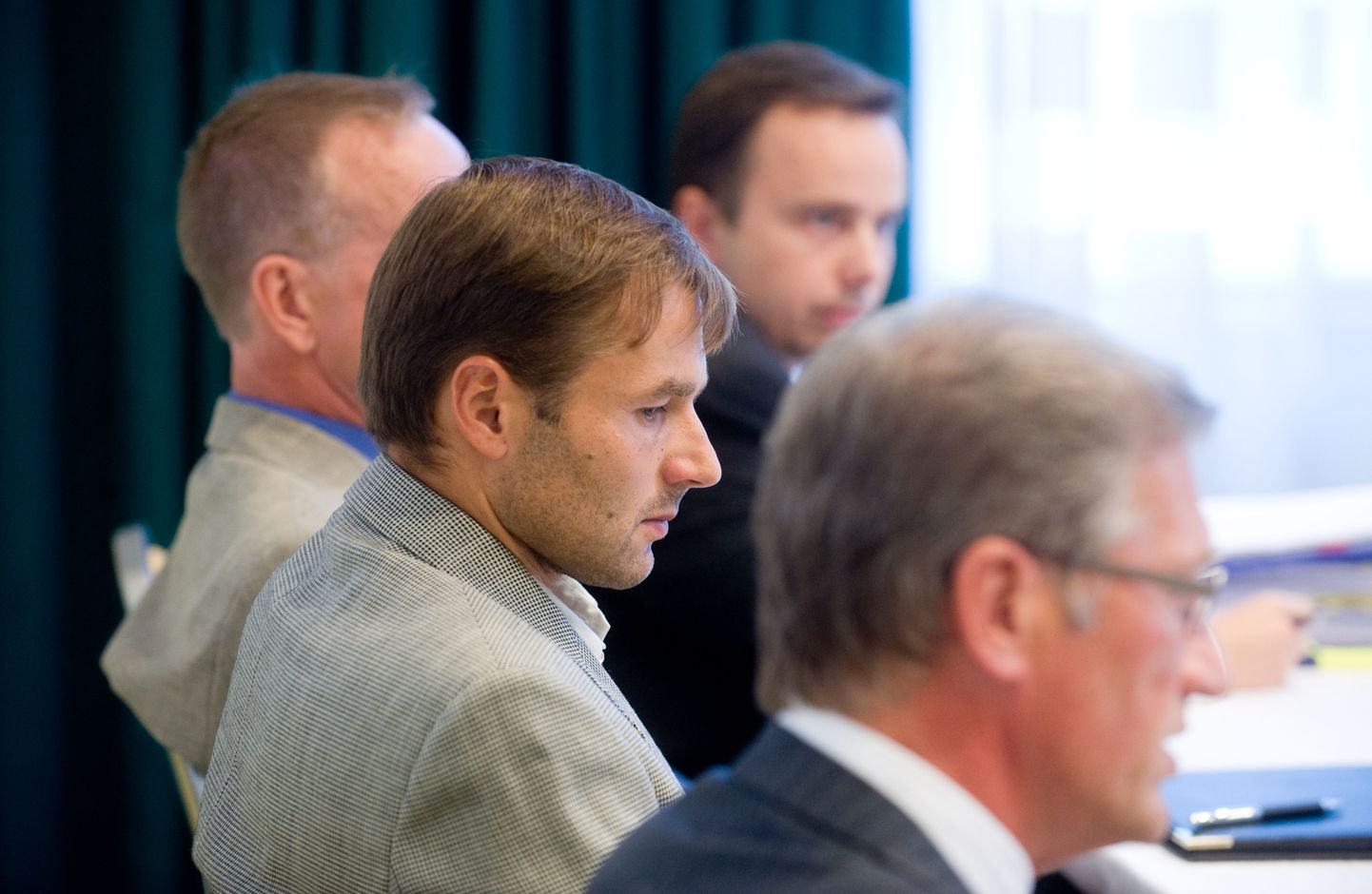 Andrus Veerpalu dopingusüüdistuse järgsel pressikonverentsil.