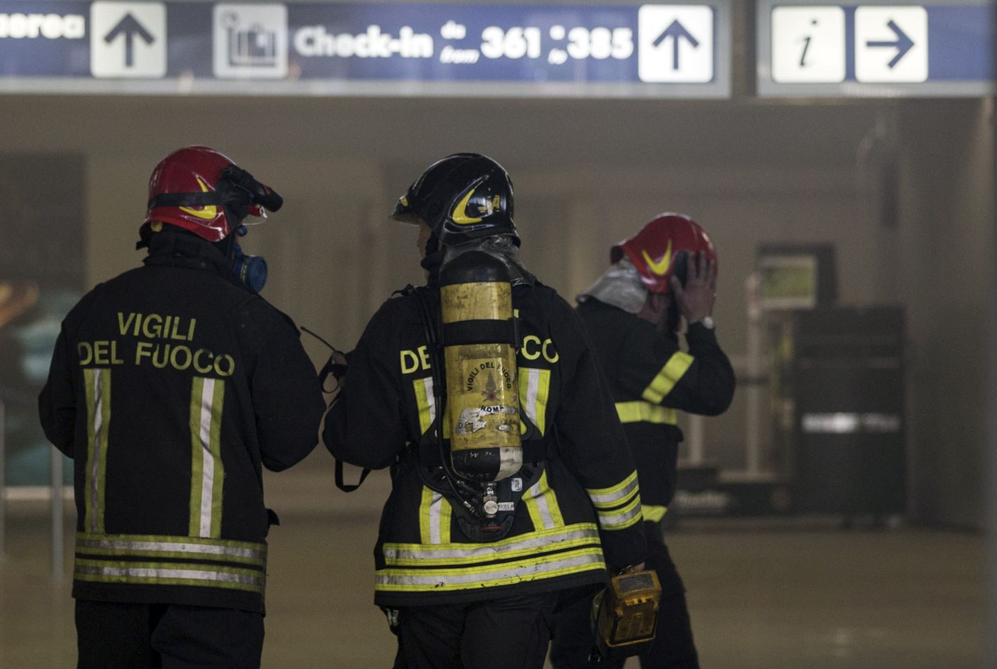 В римском аэропорту произошел пожар.