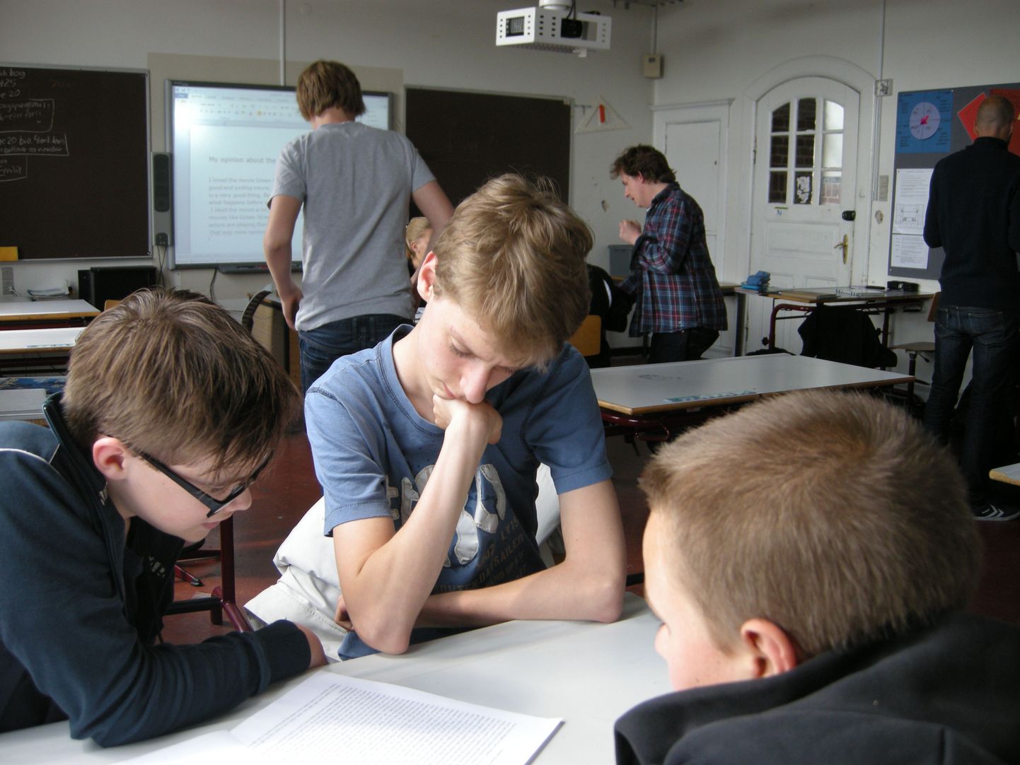 Inglise keele tund Taanis Aarhusis Læssøesgade kooli 8. klassis.