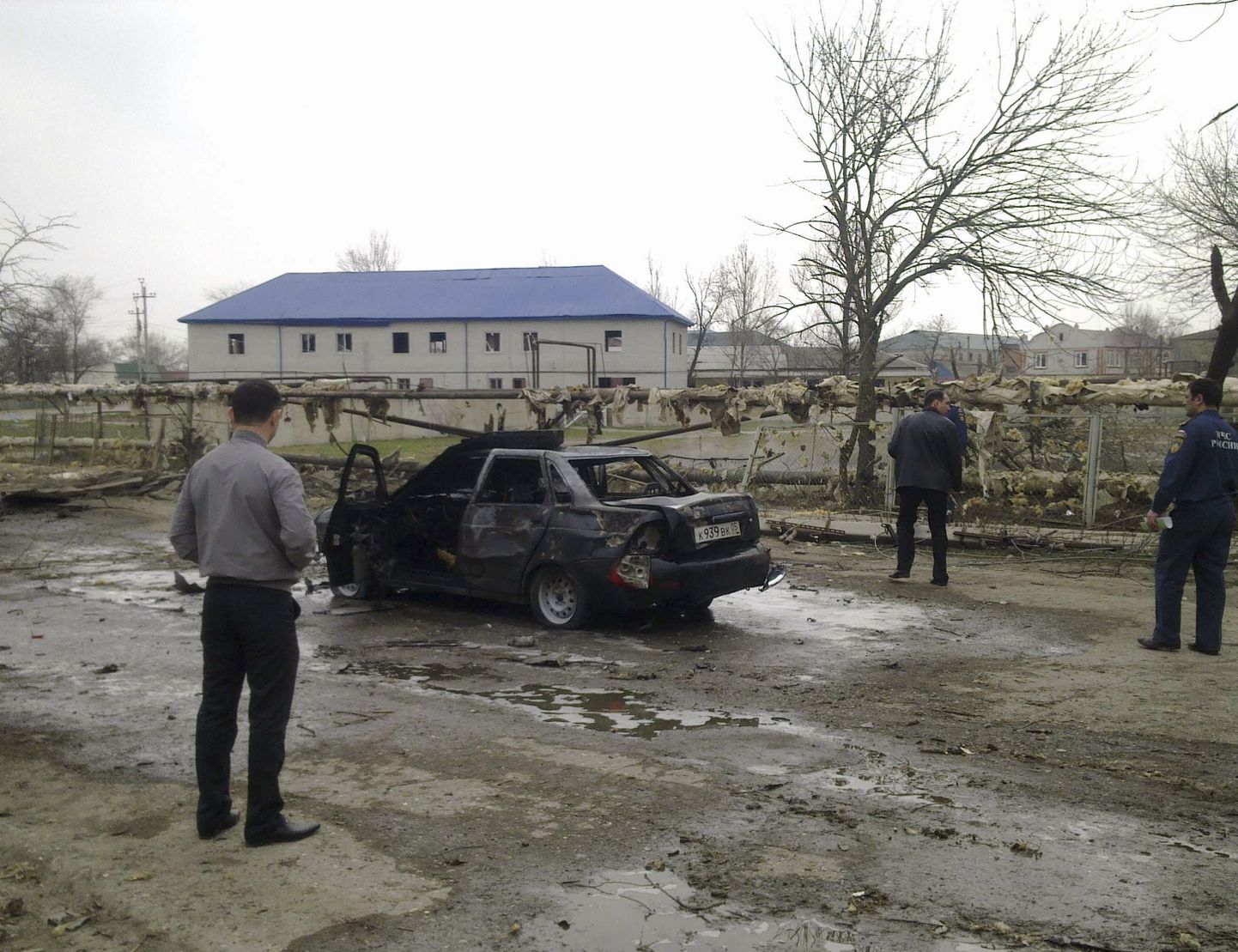 Plahvatuste toimumiskoht Dagestanis Kizljaris.