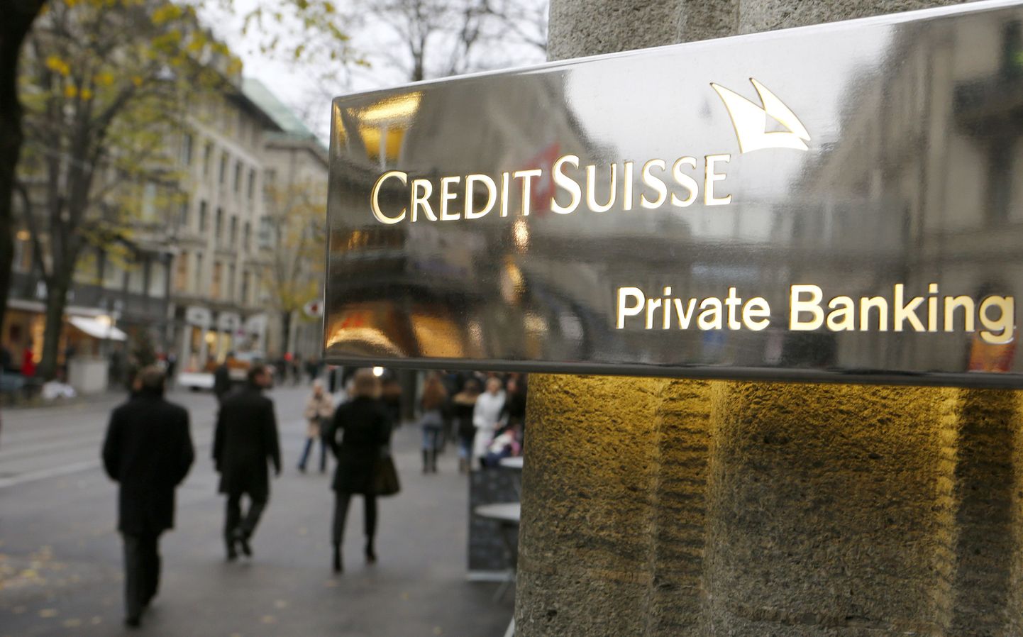 Šveitsi panga Credit Suisse Zürichi kontor.