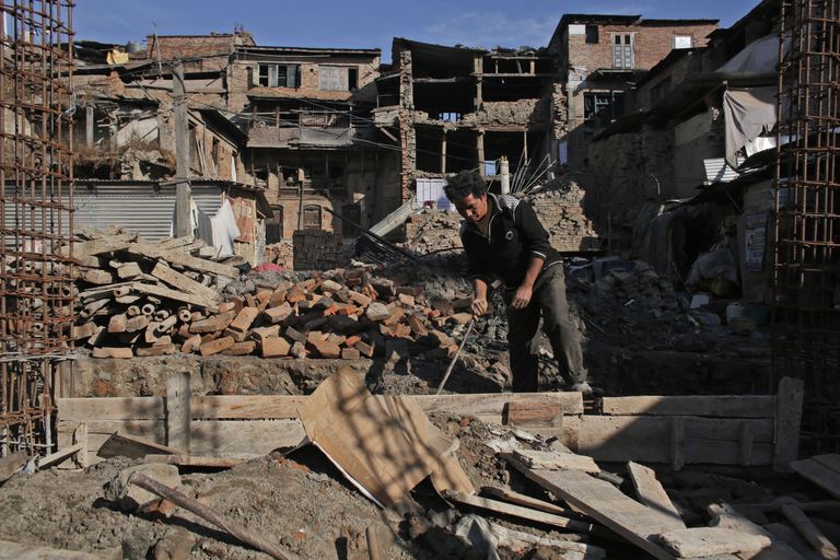 Nepali pealinn Kathmandu pärast maavärinat