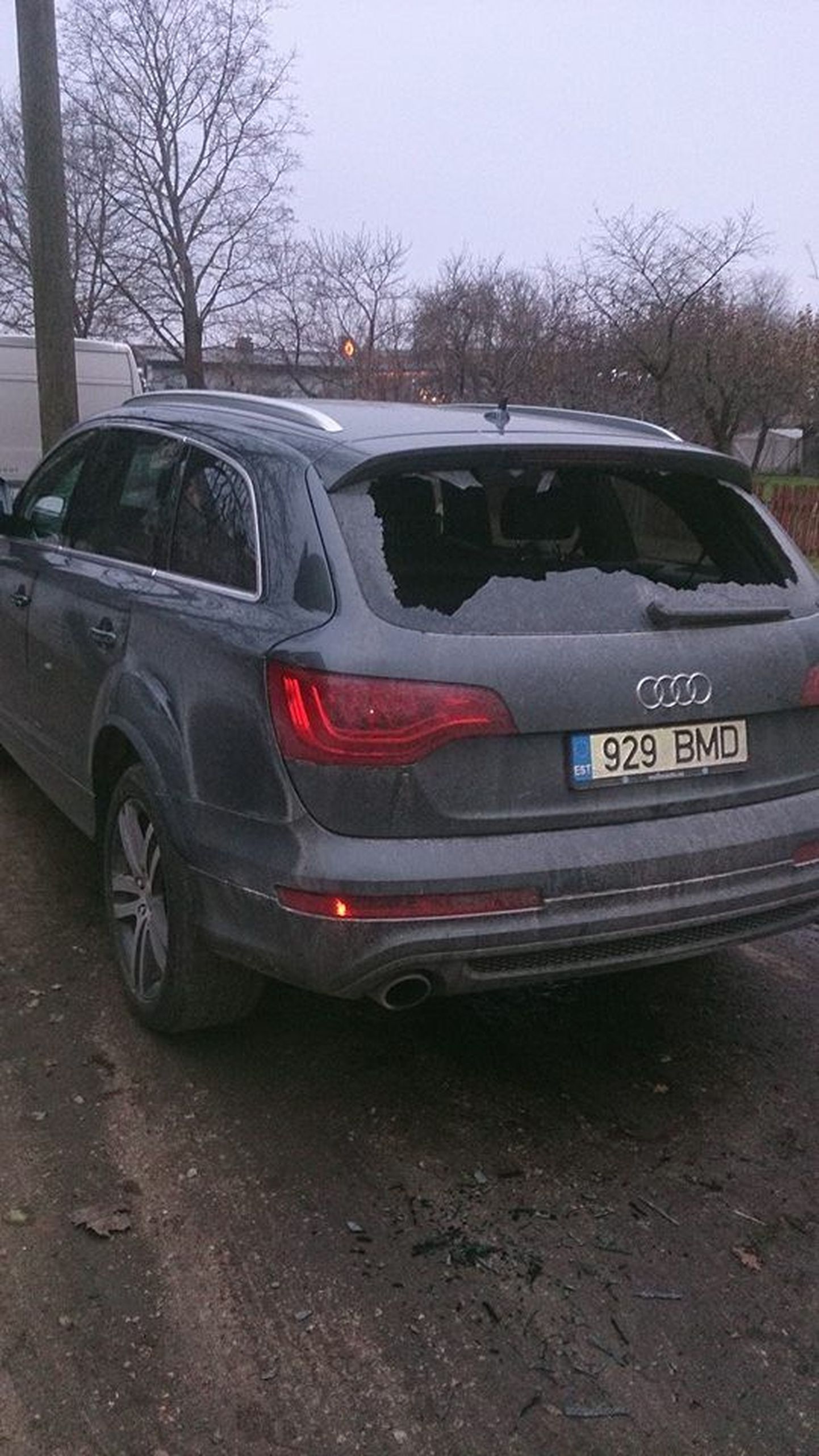 Audi maastur sai huligaansuse käigus mitmesuguseid vigastusi.