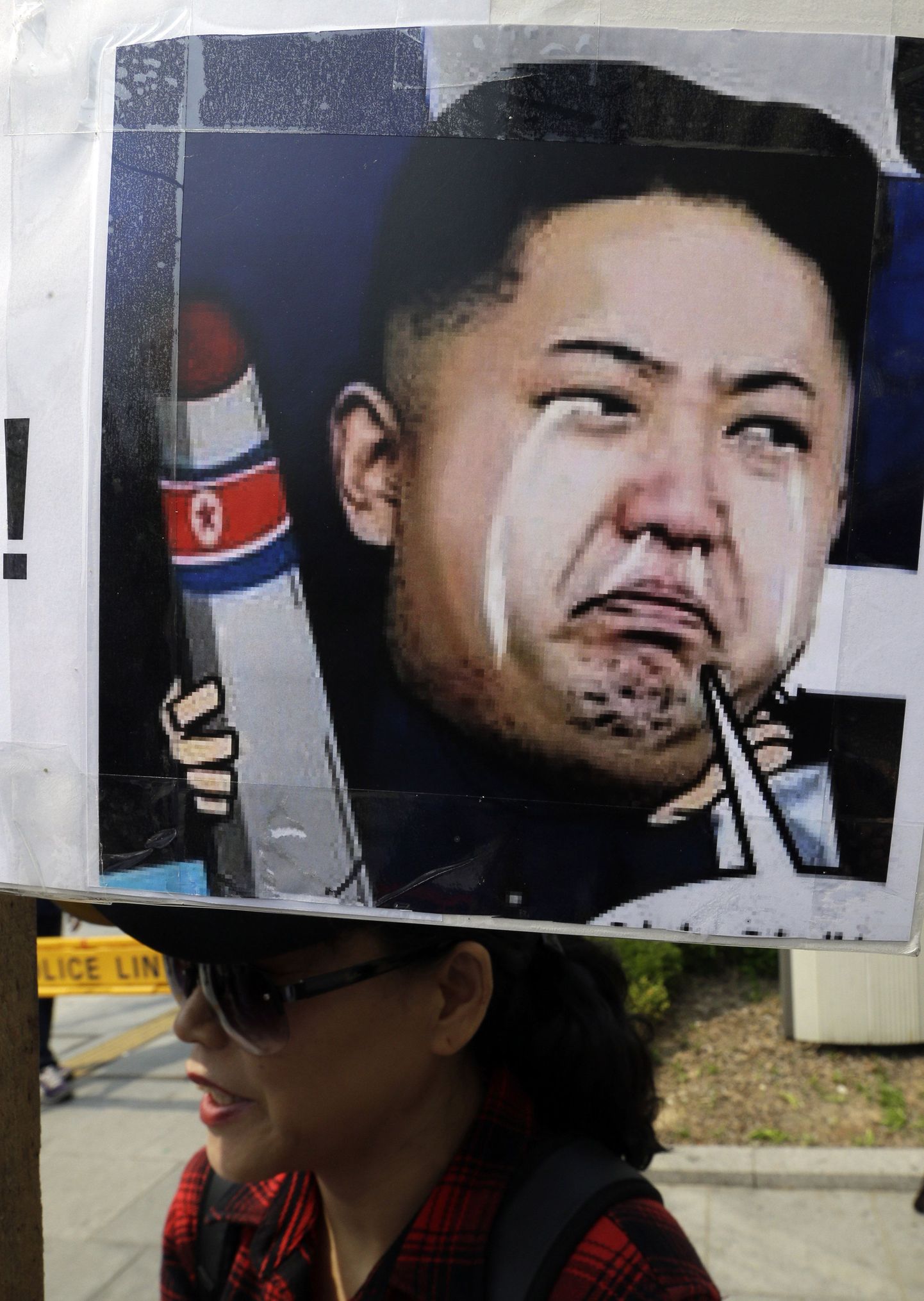 Lõuna-Korea plakatikunstniku nägemus Põhja-Korea diktaatorist Kim Jong-unist.