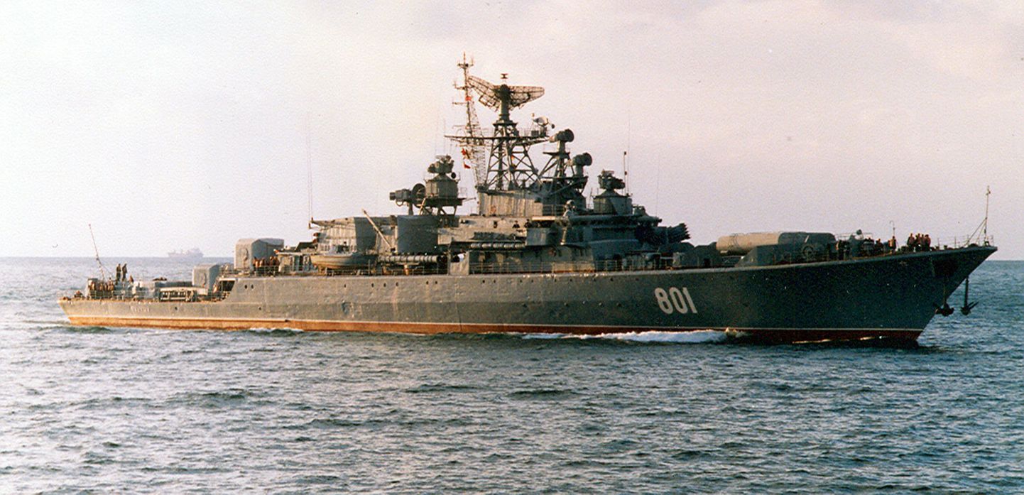 Vene sõjalaev Mustal merel.