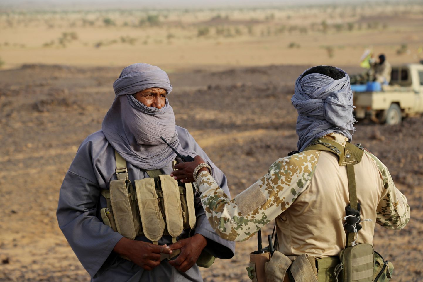 Mali tuareegi võitlejad.