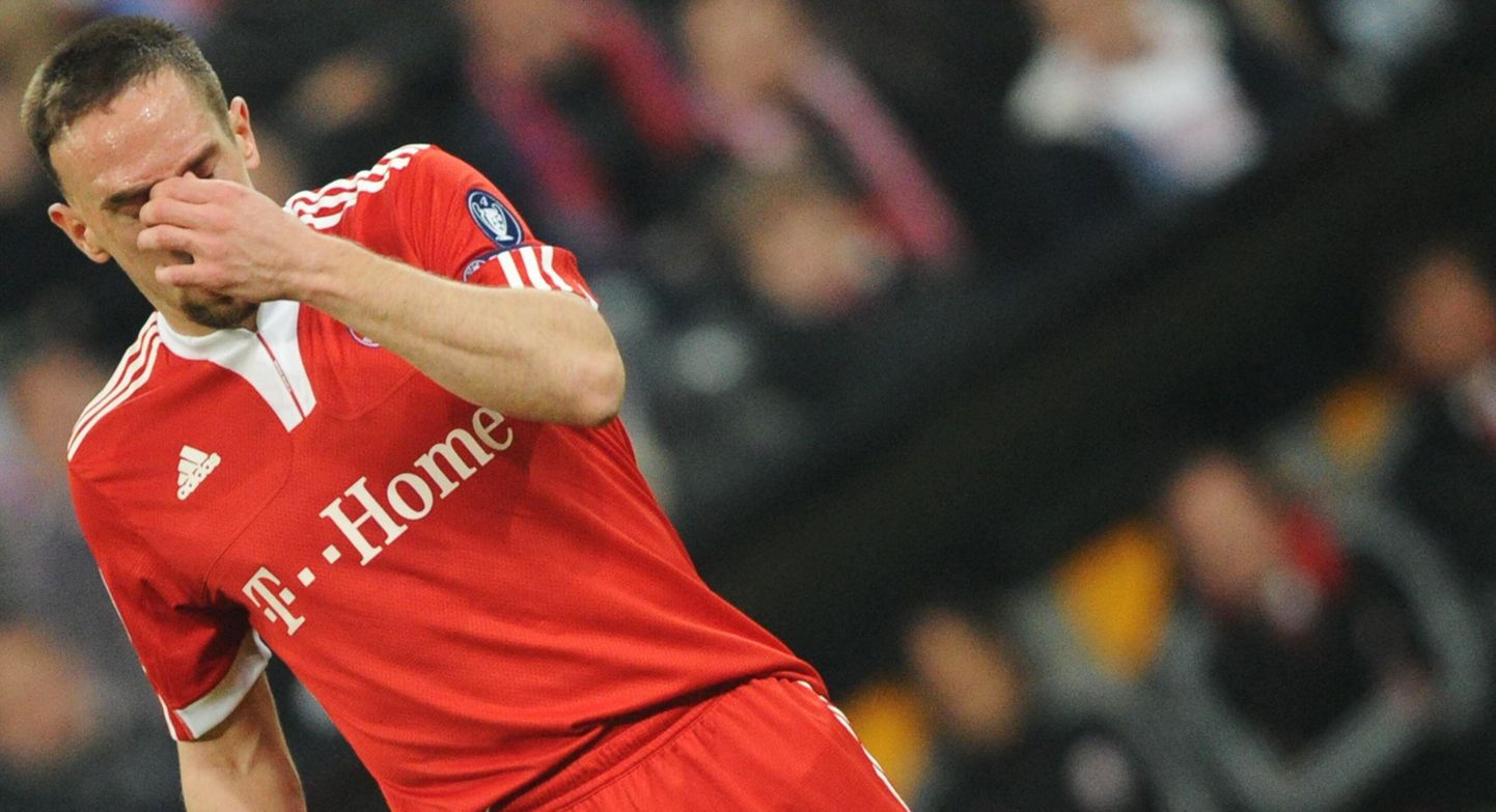 Pettunud Franck Ribery.