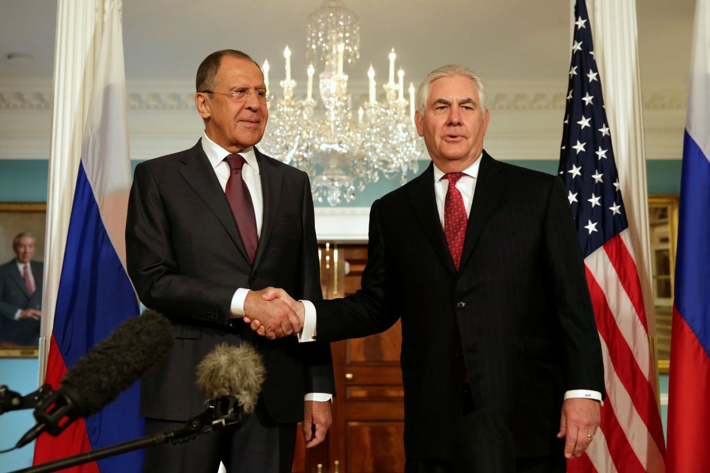 Vene välisminister Sergei Lavrov ja tema Ühendriikide ametivend Rex Tillerson.