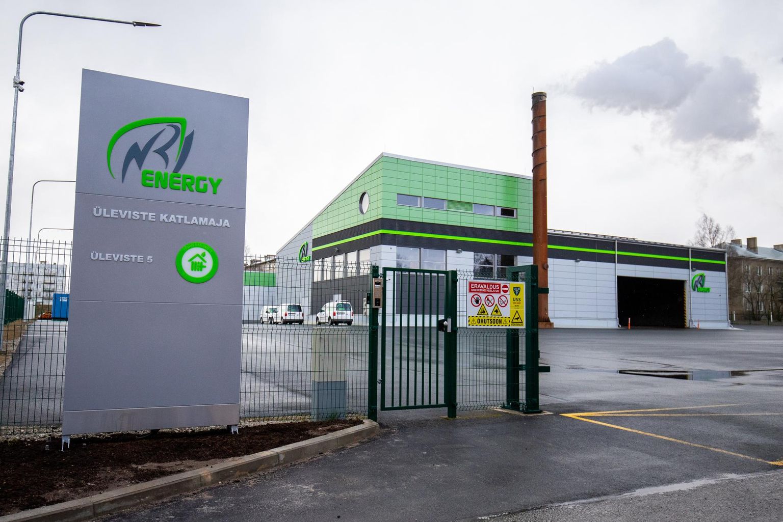 N.R. Energy OÜ katlamaja Tapal Üleviste tänaval.
