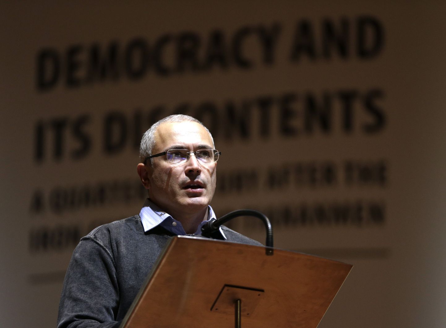 Mihhail Hodorkovski oli täna Prahas toimuva demokraatiafoorumi avakõneleja.