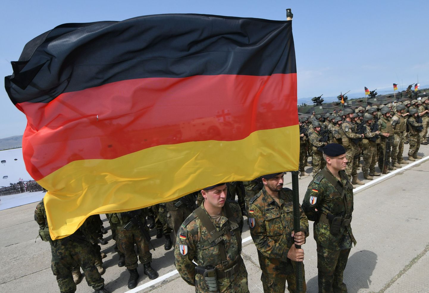 Bundeswehri sõdurid möödunud kuul Vaziani sõjaväebaasis Gruusias.