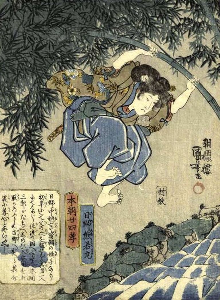 Jaapani joonistus, millel on kujutatud ninjat / wikipedia.org