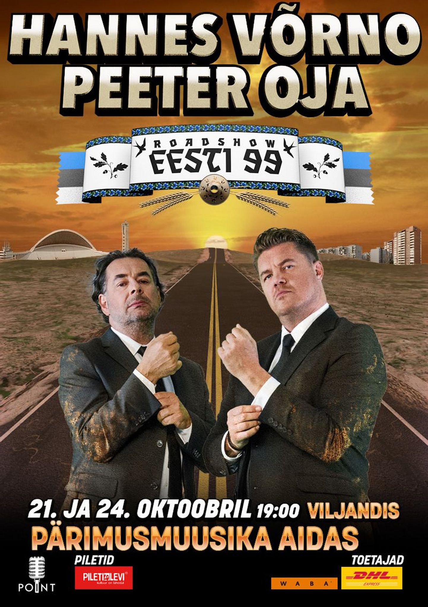 Hannes Võrno ja Peeter Oja roadshow "Eesti 99" pärimusmuusika aidas