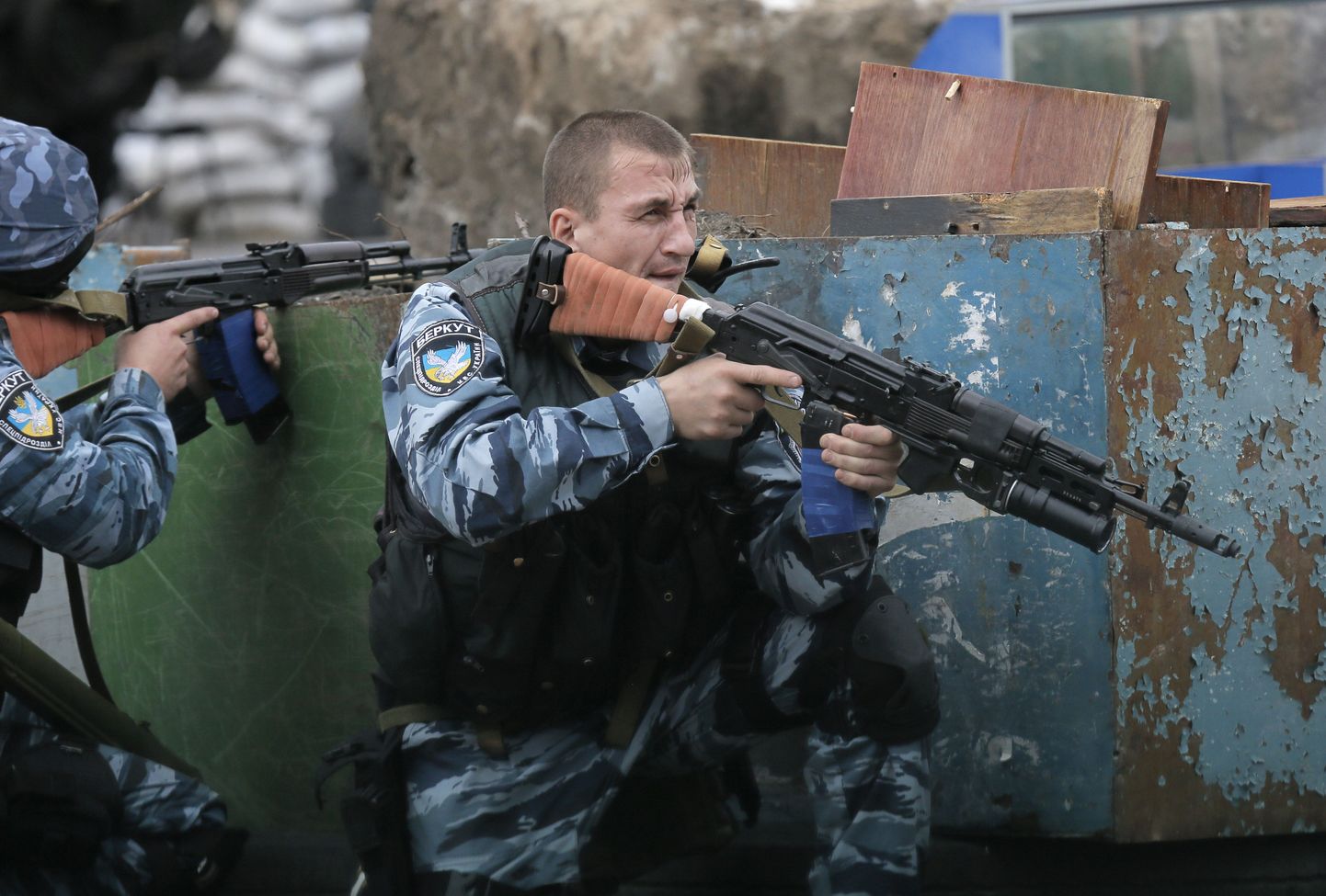 Ukraina eriväelane möödunud nädalal lõpus Slovjanski lähedal operatsioonil.