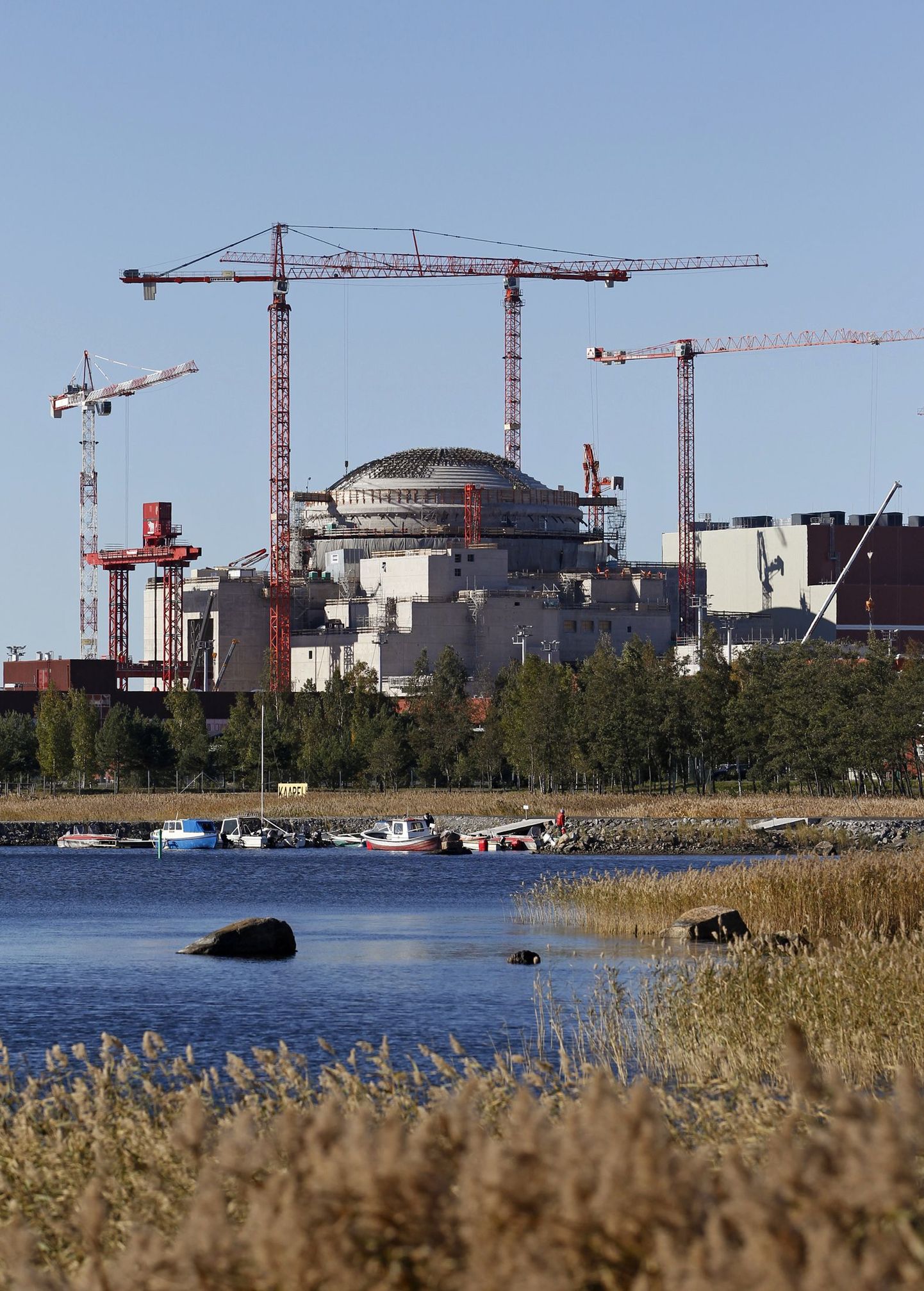 Olkiluoto kolmanda reaktori ehitus Soomes.