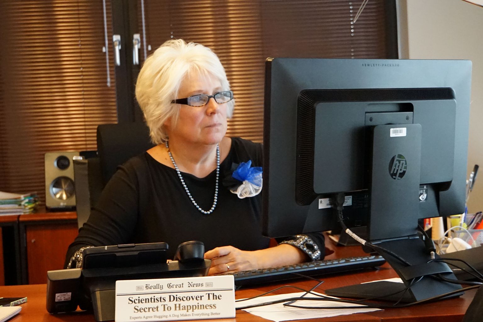 Eesti välisminister Marina Kaljurand Postimehe lugejate küsimustele vastamas.