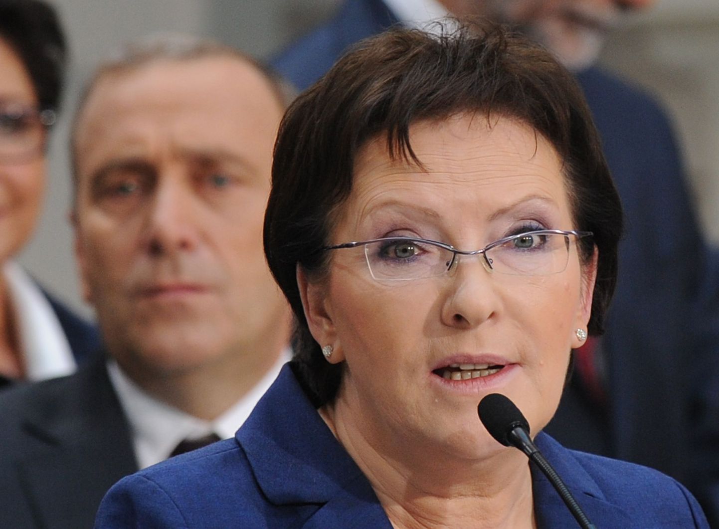 Ewa Kopacz, taamal välisministri kandidaat Grzegorz Schetyna.