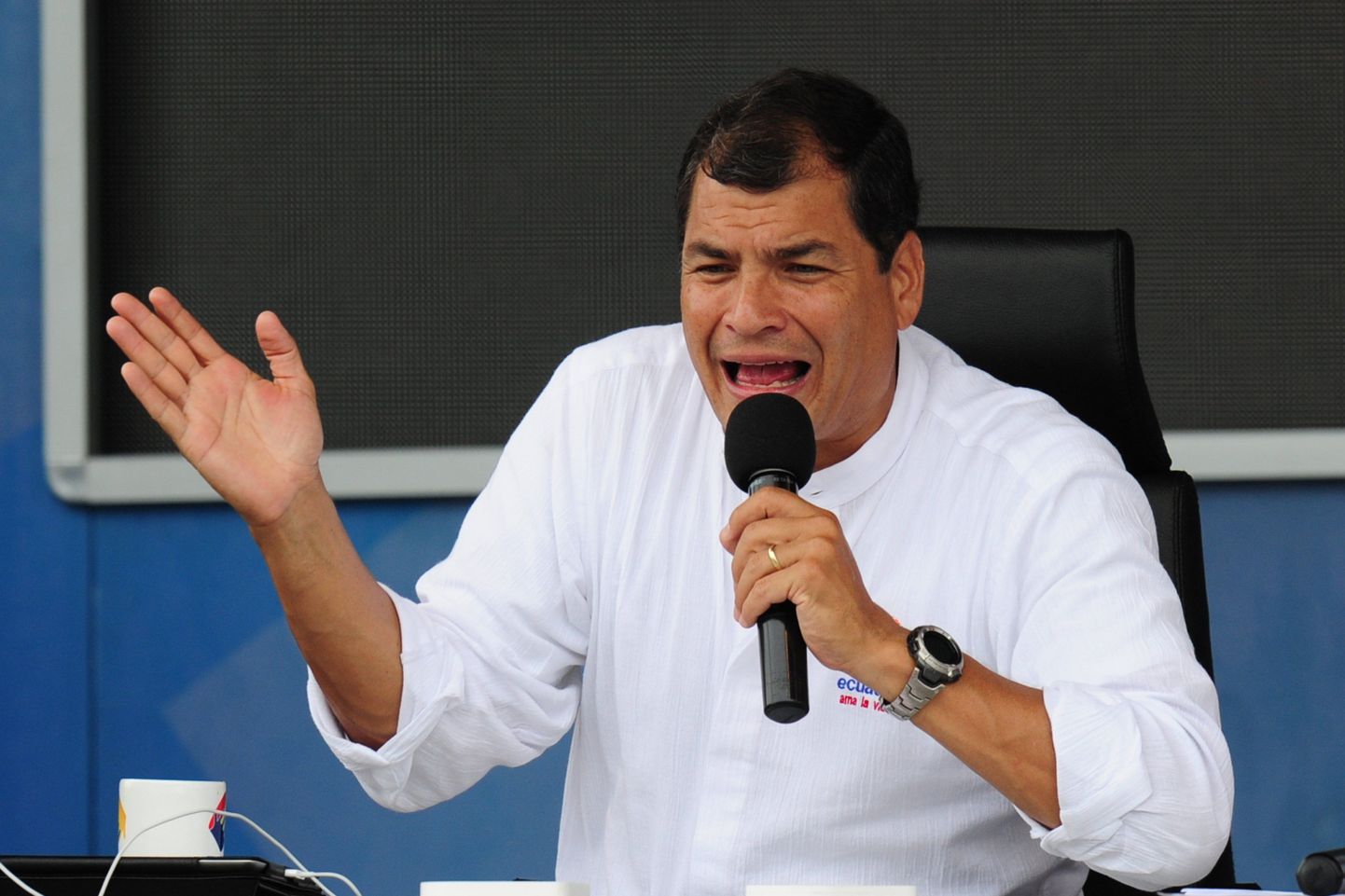 Ecuadori president Rafael Correa