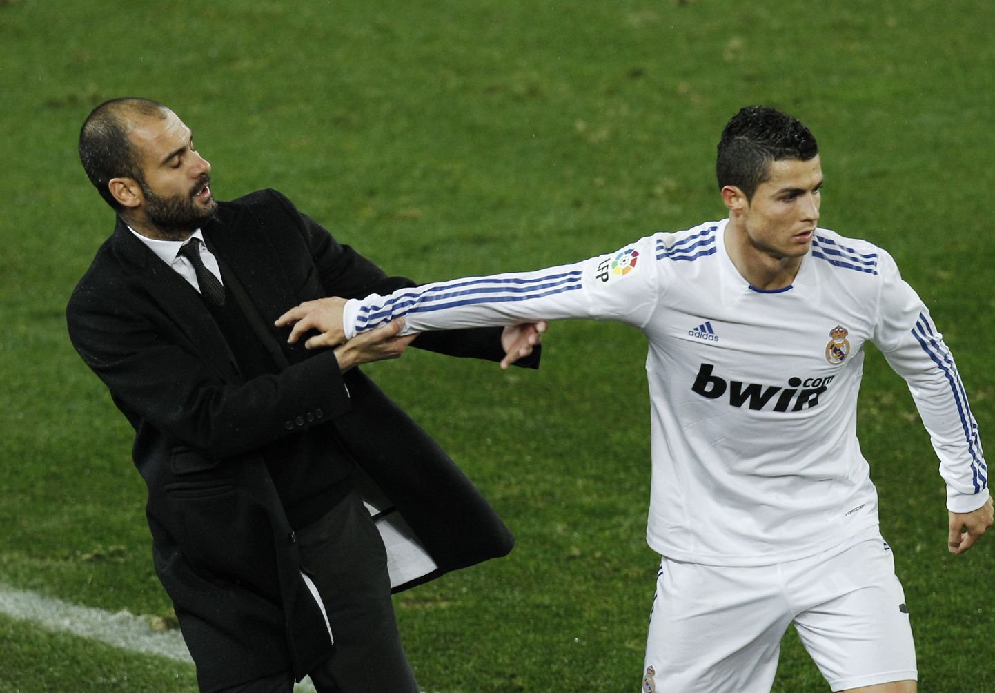 Pep Guardiola (vasakul) ja Cristiano Ronaldo vahel on varemgi pingeid olnud
