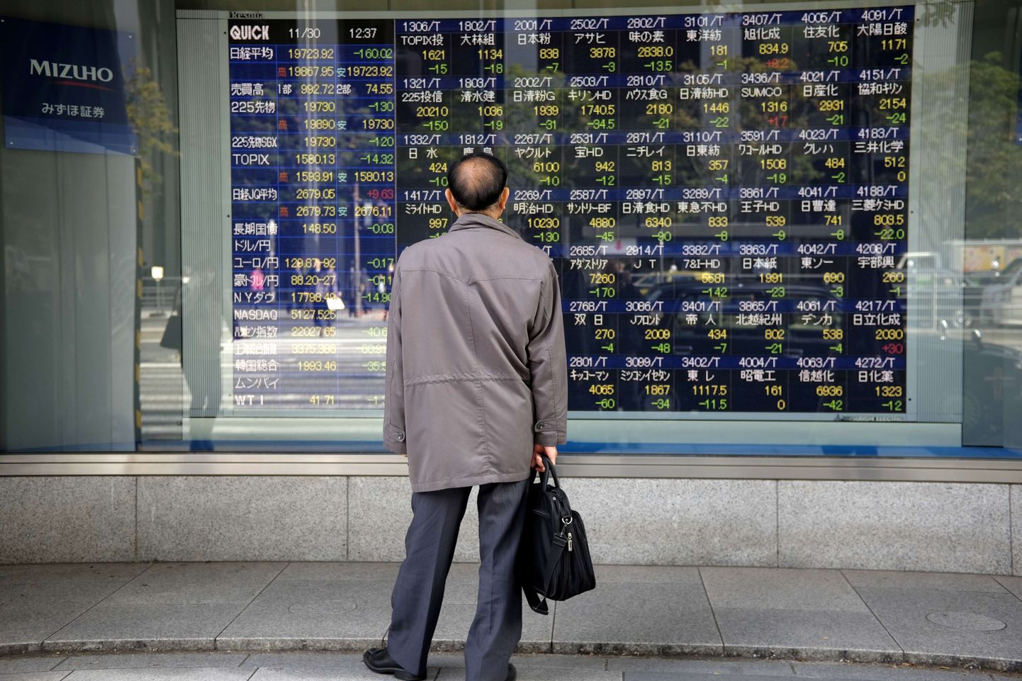 Mees vaatab Tokio börsi tablood