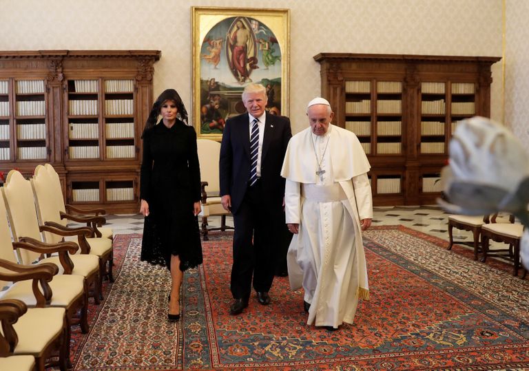Donald Trumpi saatsid kohtumisel teiste seas abikaasa Melania (pildil) ja tütar Ivanka. FOTO: Alessandra Tarantino