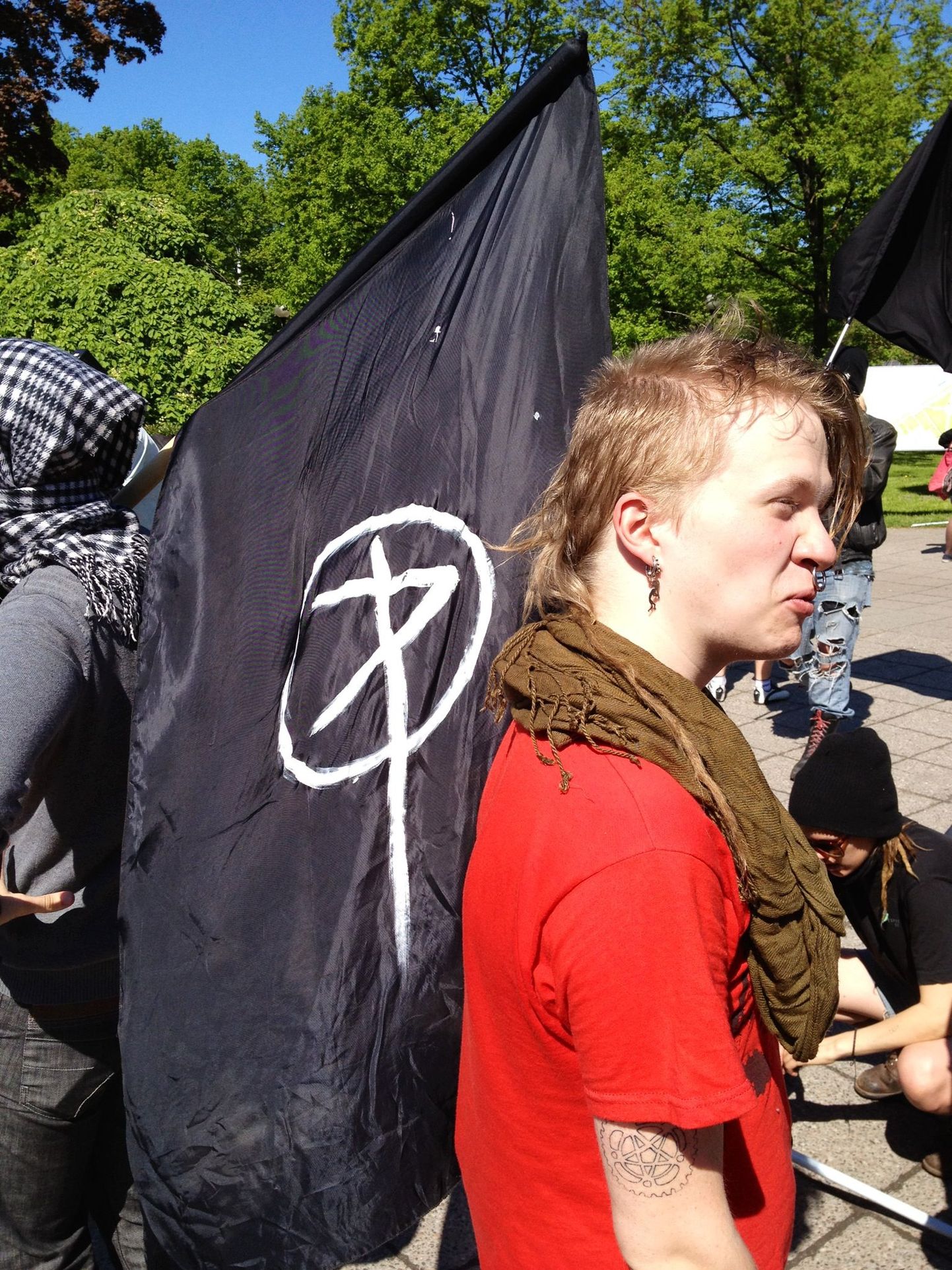 Антинатовский митинг анархистов в Таллинне