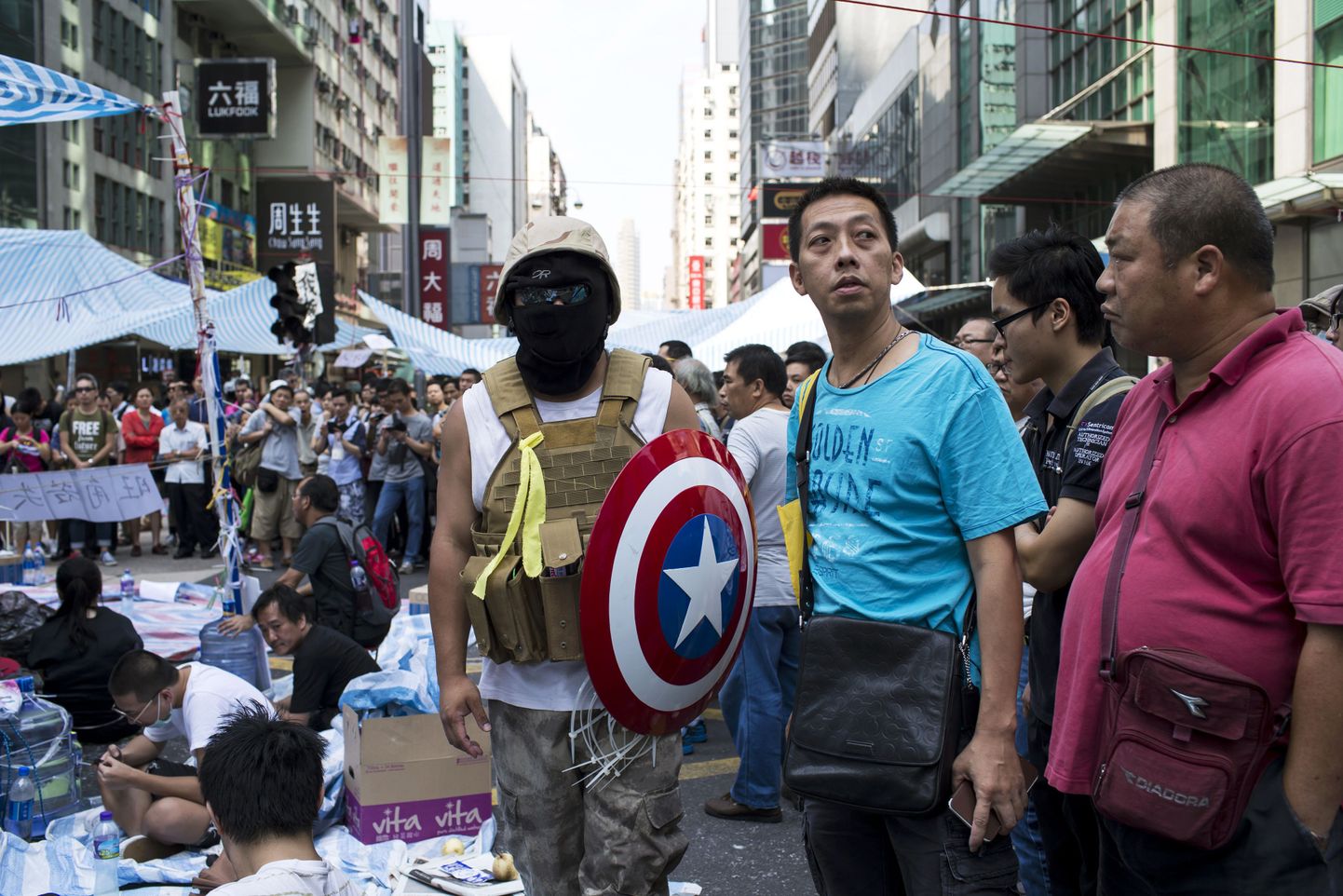 Meeleavaldajad Hongkongi kesklinnas 6. oktoobril.