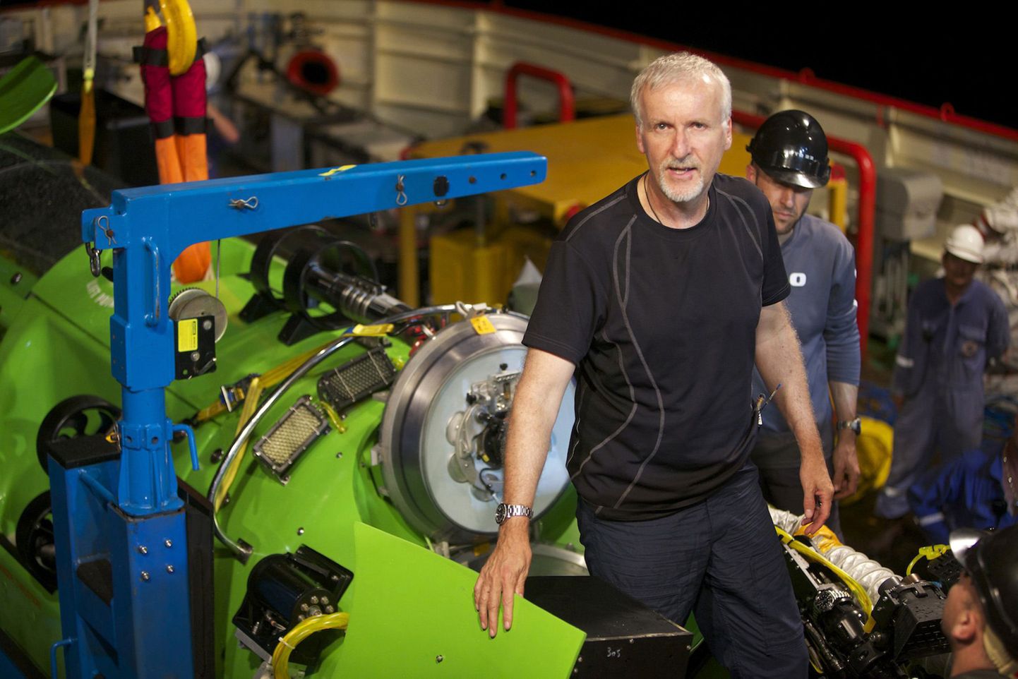 James Cameron ja tema sukeldumiskapsel The Deepsea Challenger