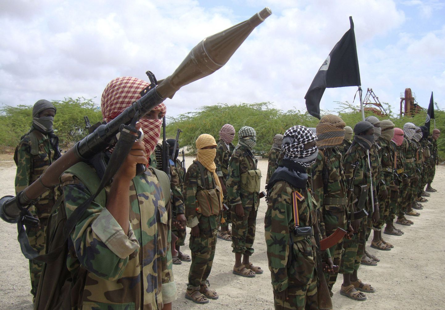 Al-Shabaabi võitlejad.