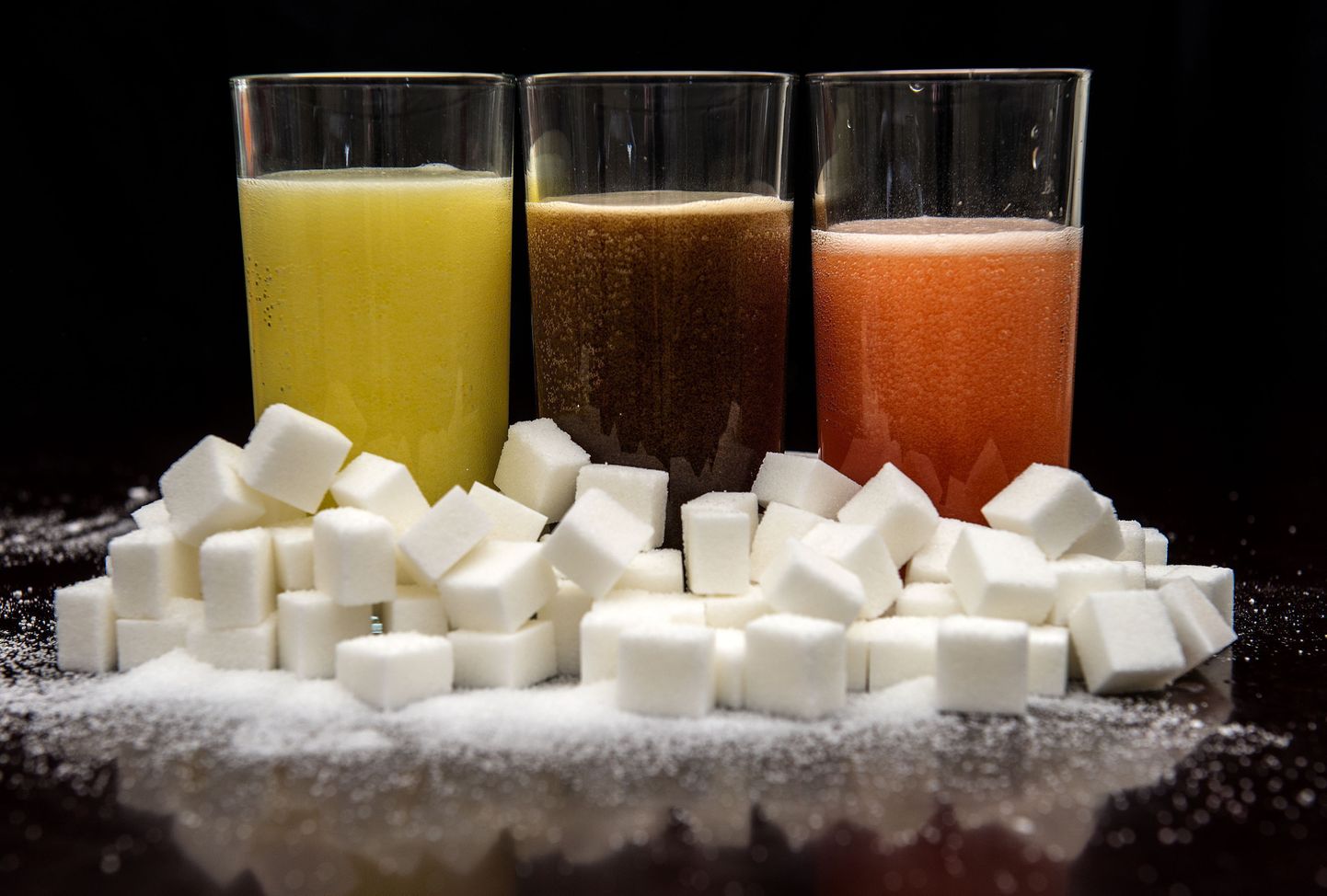 Karastusjookides on ohtralt suhkrut.