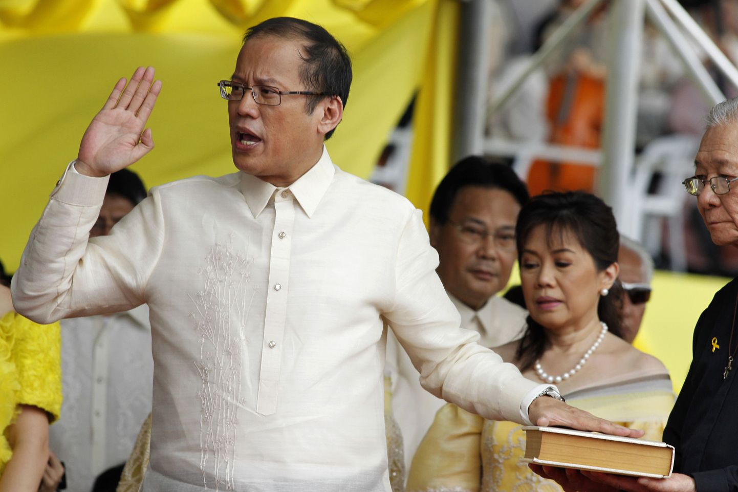 Benigno "Noynoy" Aquino III ametivannet andmas.