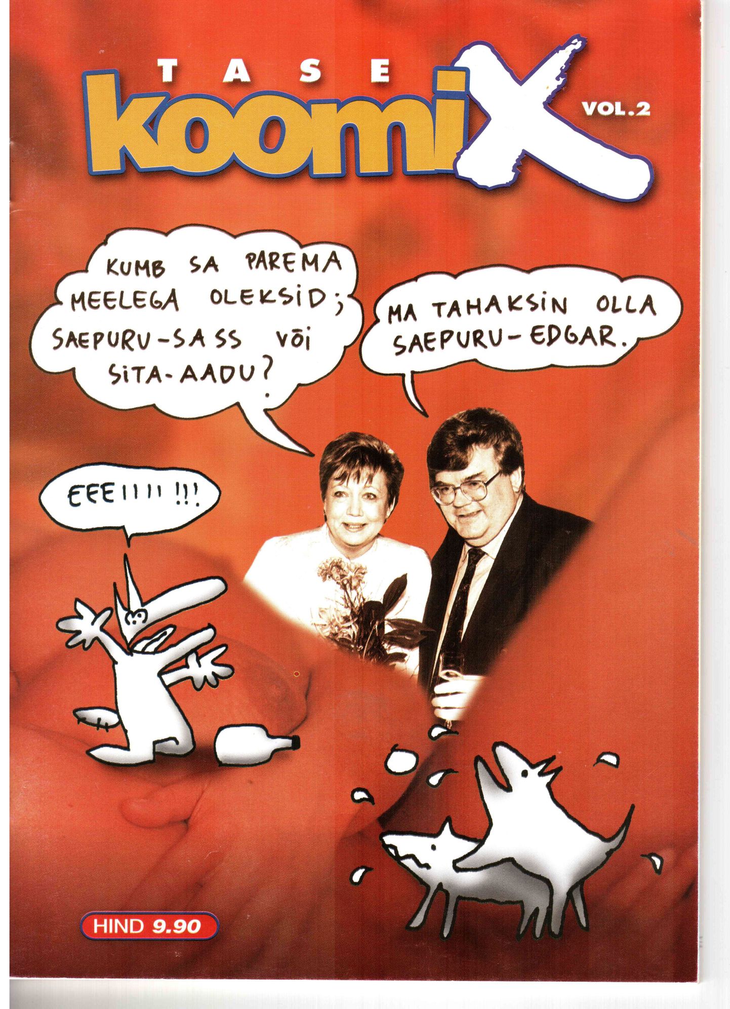 Выпуск эстонского журнала «Tase. Koomix», где на обложке красовалась реклама TV3.