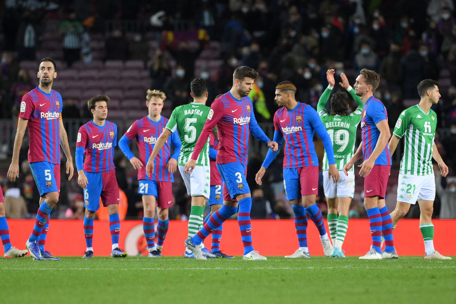 Barcelona mängijad said taas tunda kaotusevalu.