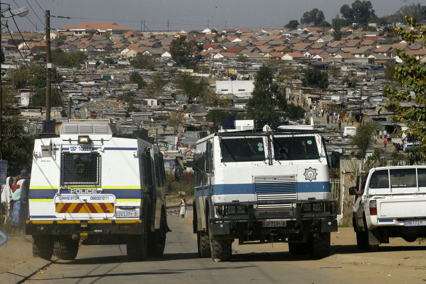 Lõuna-Aafrika Vabariigi politsei.