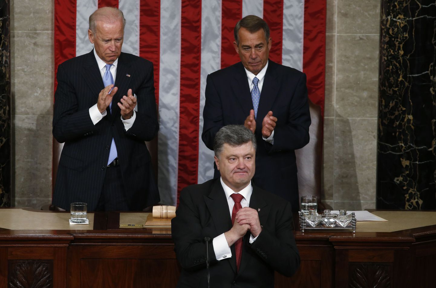 Ukraina president Petro Porošenko USA Kongressi ees esinemas.