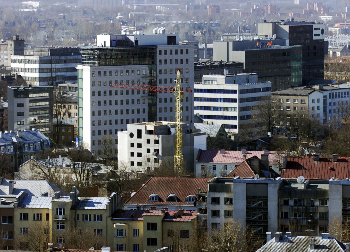 Вид на Таллинн с 24-го этажа отеля SAS Radisson. Снимок иллюстративный.