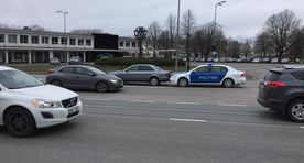 Фото и видео: автомобиль полиции врезался в машину, пытавшуюся скрыться от стражей порядка