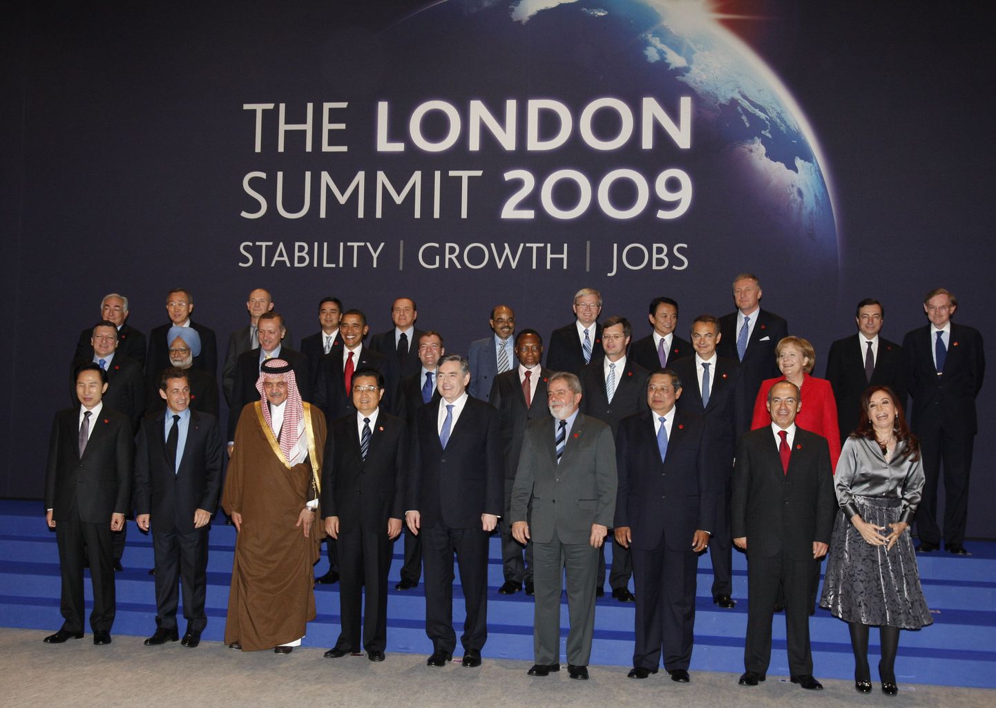 G20 riikide esindajad Londoni tippkohtumisel.
